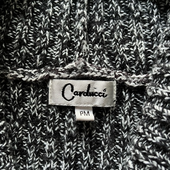 Carducci Button Up Hooded Knit Sweater Sz M - Picture 2 of 3